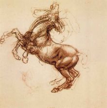 Haga click para ver la imagen ampliada drawing - rearing horse c_1483-1498.jpg